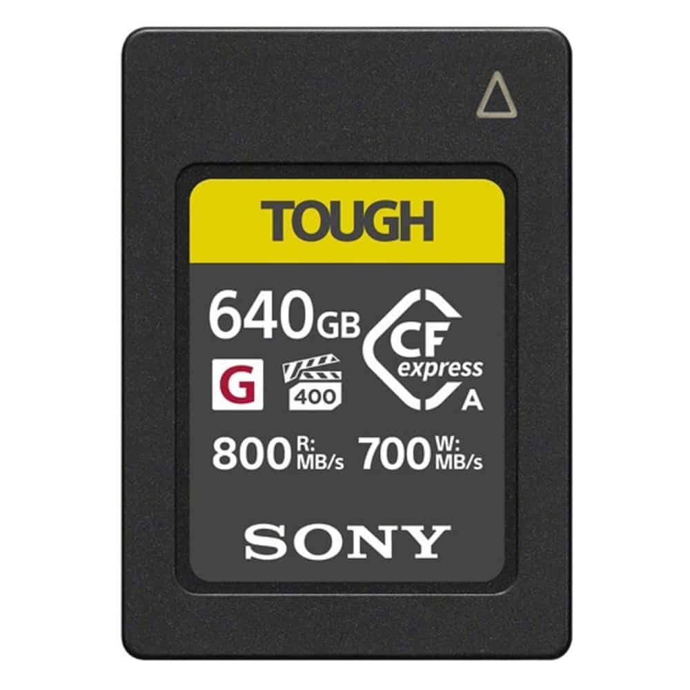 Sony CFexpress Type A 640 GB Speicherkarte Serie CEA-G (800 MB/ s) mieten – ab 14,90 €/Tag