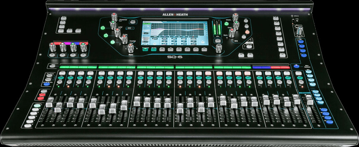 Allen & Heath SQ-6 Digital Mixer mit 48 Kanälen / 36 mieten – NRW, ab 120 € netto/Tag