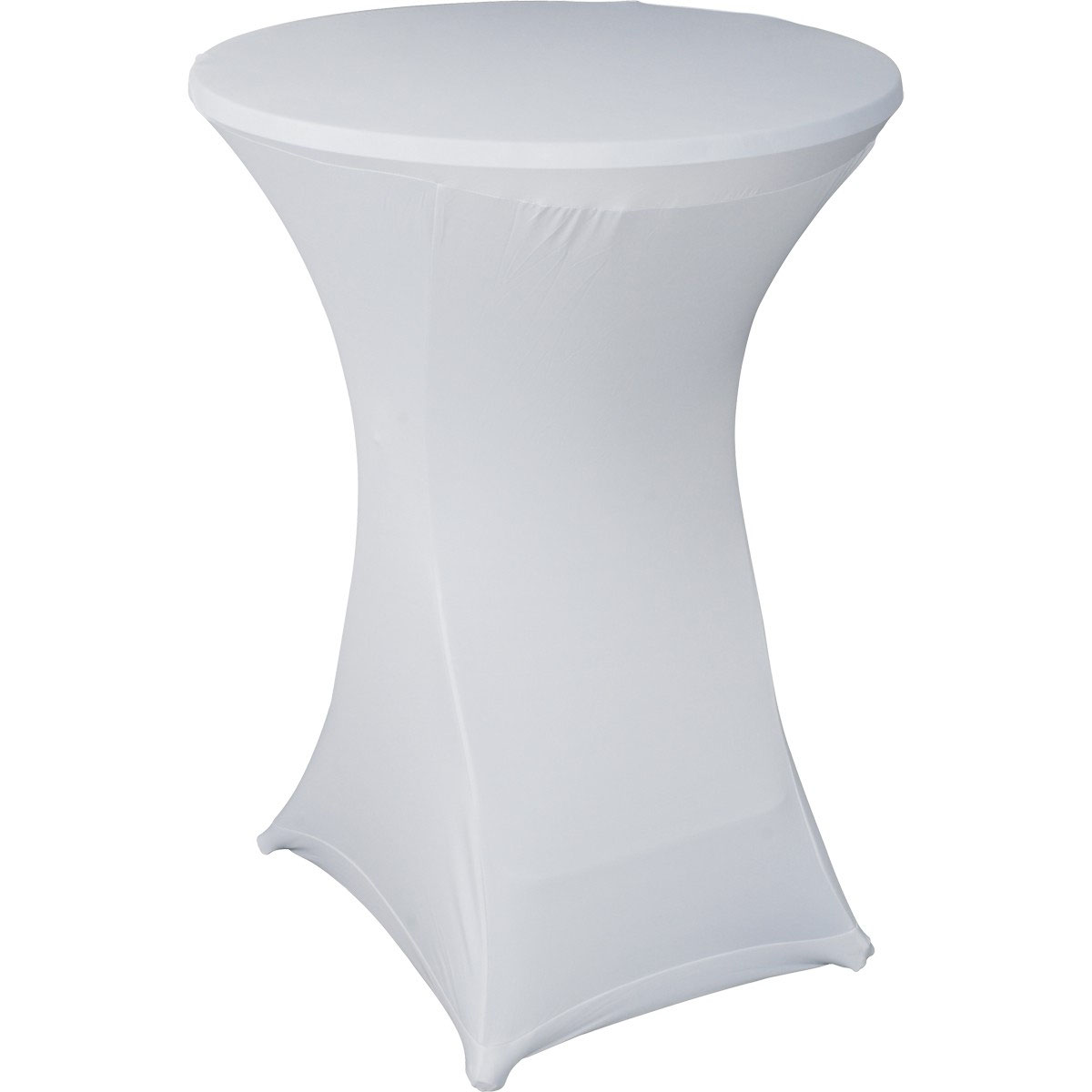 Husse für Stehtisch Ø 80 cm weiß mieten – NRW, ab 8,15 € netto/Tag