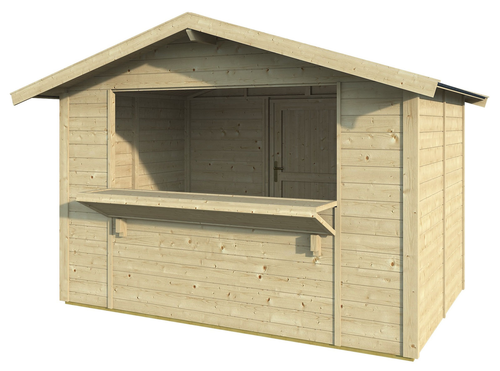 Markt-/Weihnachtsmarkthütte 3x2m m. Fenster mieten – NRW, ab 395 € netto/Tag