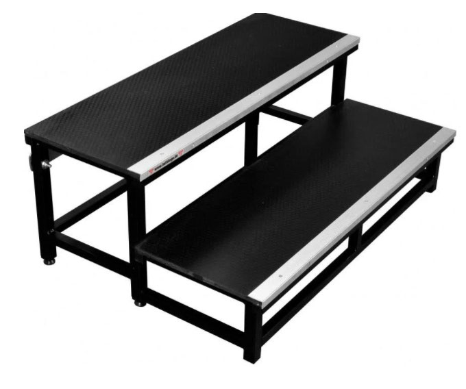 Bullstage Anstelltreppe 2-stufig für Bühnenhöhen bis 60 cm mieten – NRW, ab 25 € netto/Tag