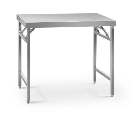 Edelstahl-Arbeitstisch, 60x100 cm, bis 150 kg mieten – NRW, ab 12,50 € netto/Tag