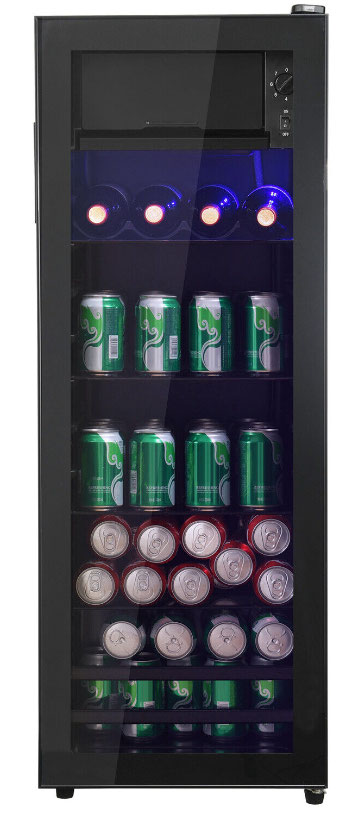 Glastür-/Flaschenkühlschrank 120 l + 8 l Gefrierfach mieten – NRW, ab 25 € netto/Tag