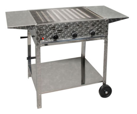 Gasbräter 3-flammig mit Emailpfanne und Grillrost mieten – NRW, ab 40 € netto/Tag
