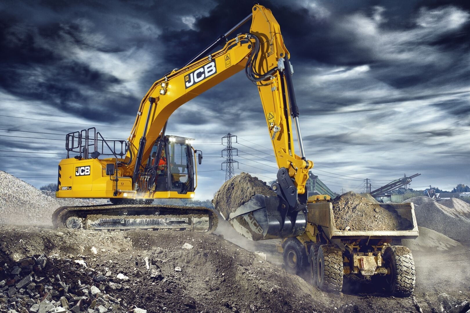 JCB 220 X LC mieten – Kettenbagger, ab 365 € netto/Tag