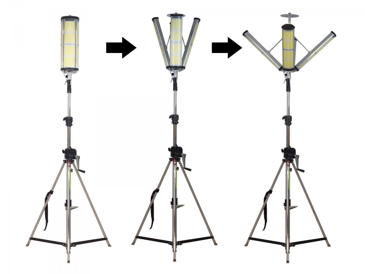 FLEX LED Leuchtmast 600 COMPACT BASIC mieten – Lichtmast, ab 60 € netto/Tag