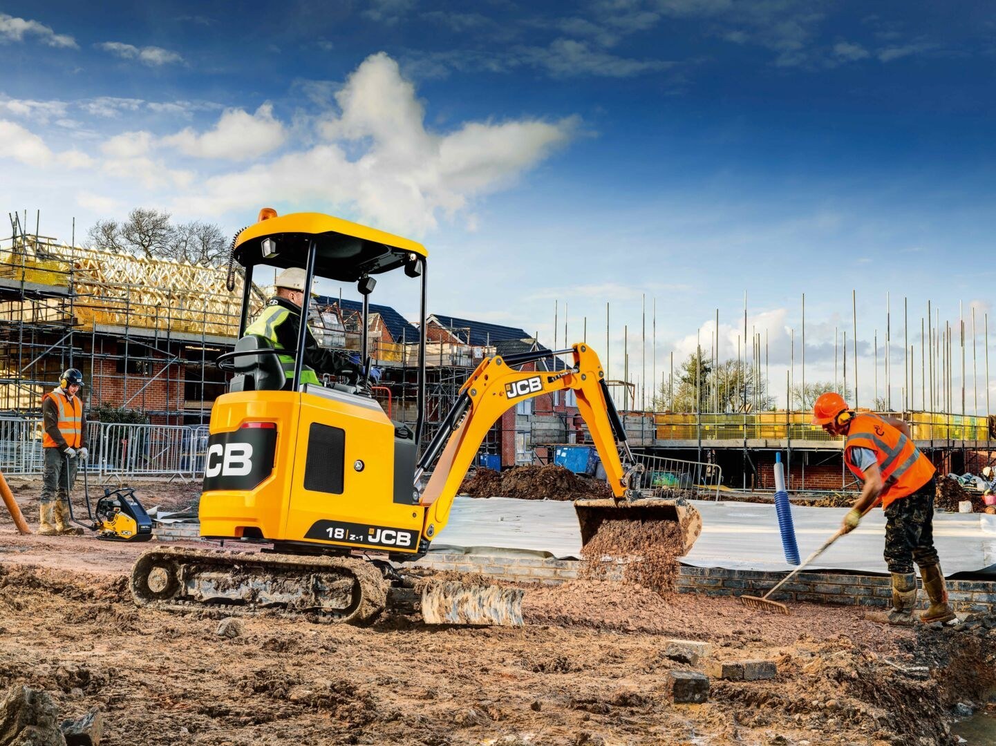 JCB 18 Z-1 mieten – Kompaktbagger, ab 105 € netto/Tag