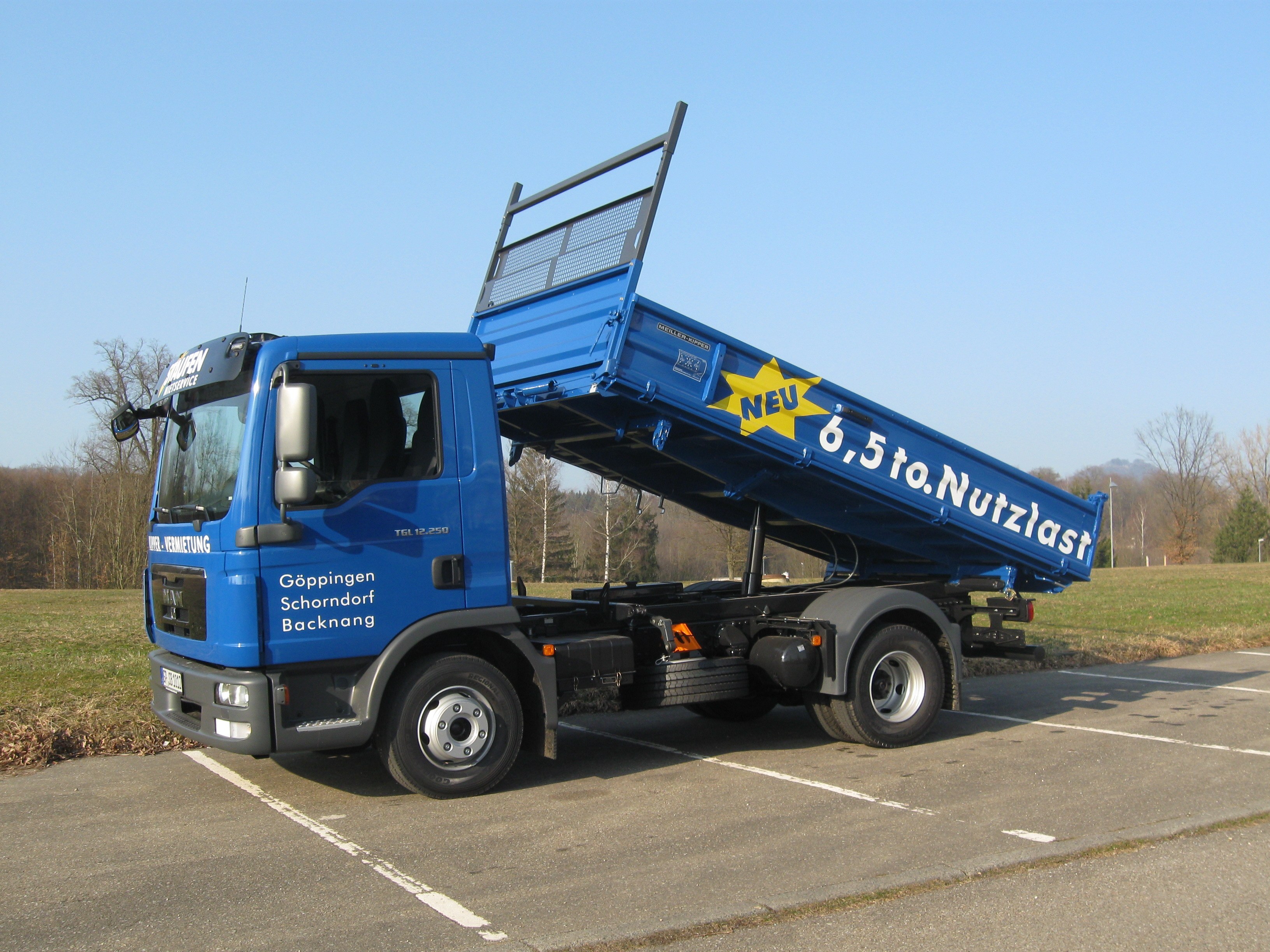 MAN 11,99 to. mieten – LKW-Kipper, ab 250 € netto/Tag