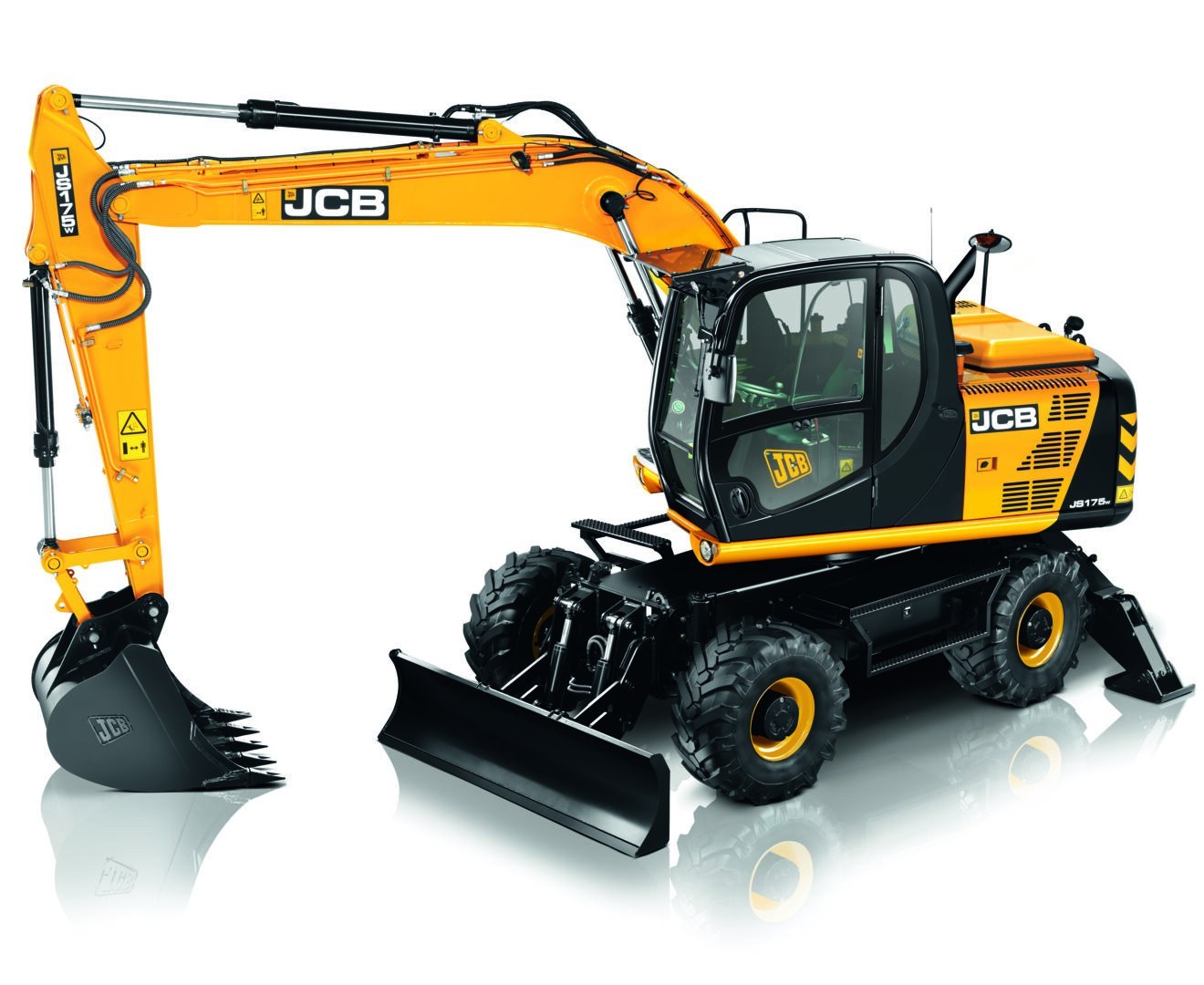 JCB JS 175 W mieten – Mobilbagger, ab 365 € netto/Tag