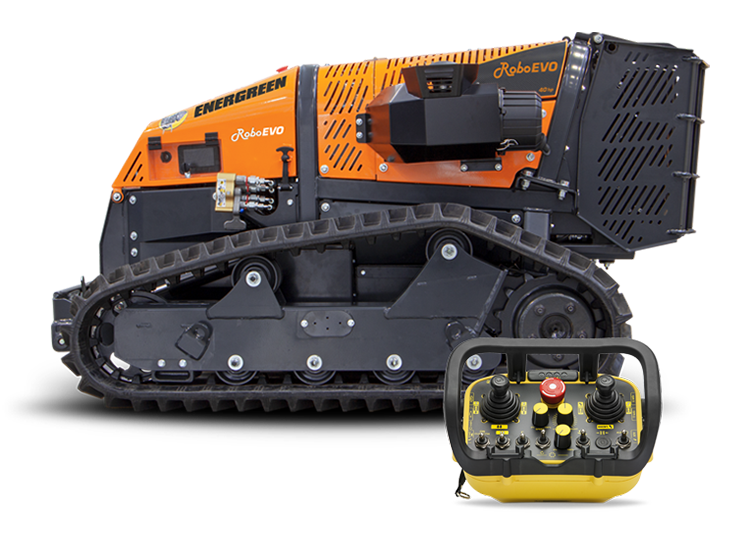 Energreen Funkraupe ROBO EVO mieten – Funk-Mähraupe, ab 320 € netto/Tag