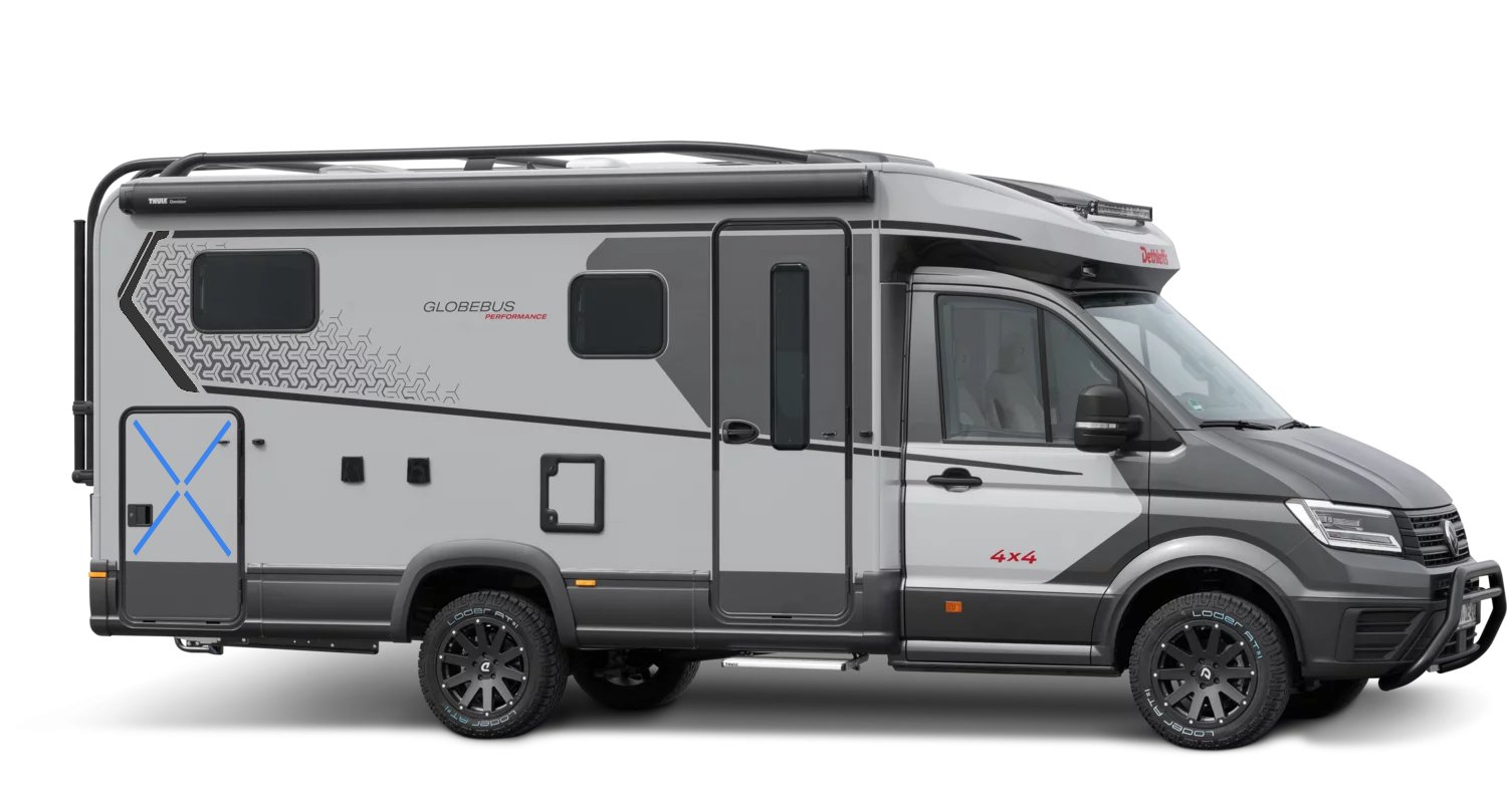 Camper VOYAGER ULTIMATE (Globebus Perform. T16 4x4) mieten – ab 98 €/Tag, 12 Stationen