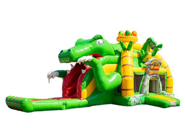 Super Dino Hüpfburg überdacht mieten in Witten – Ohne Personal