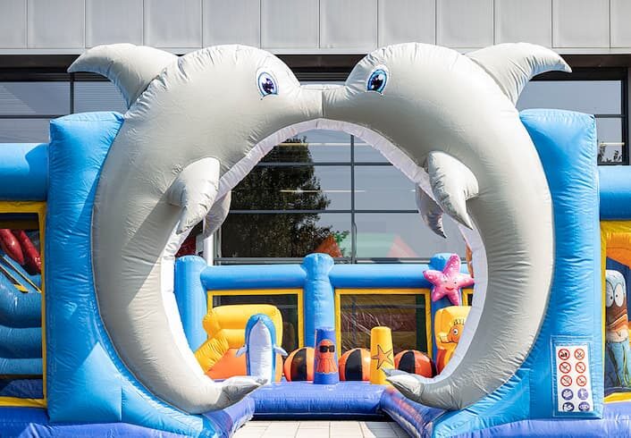 XXL Hüpfburg Seaworld Delfin Meereswelt mieten in Witten – Mit Personal – 4