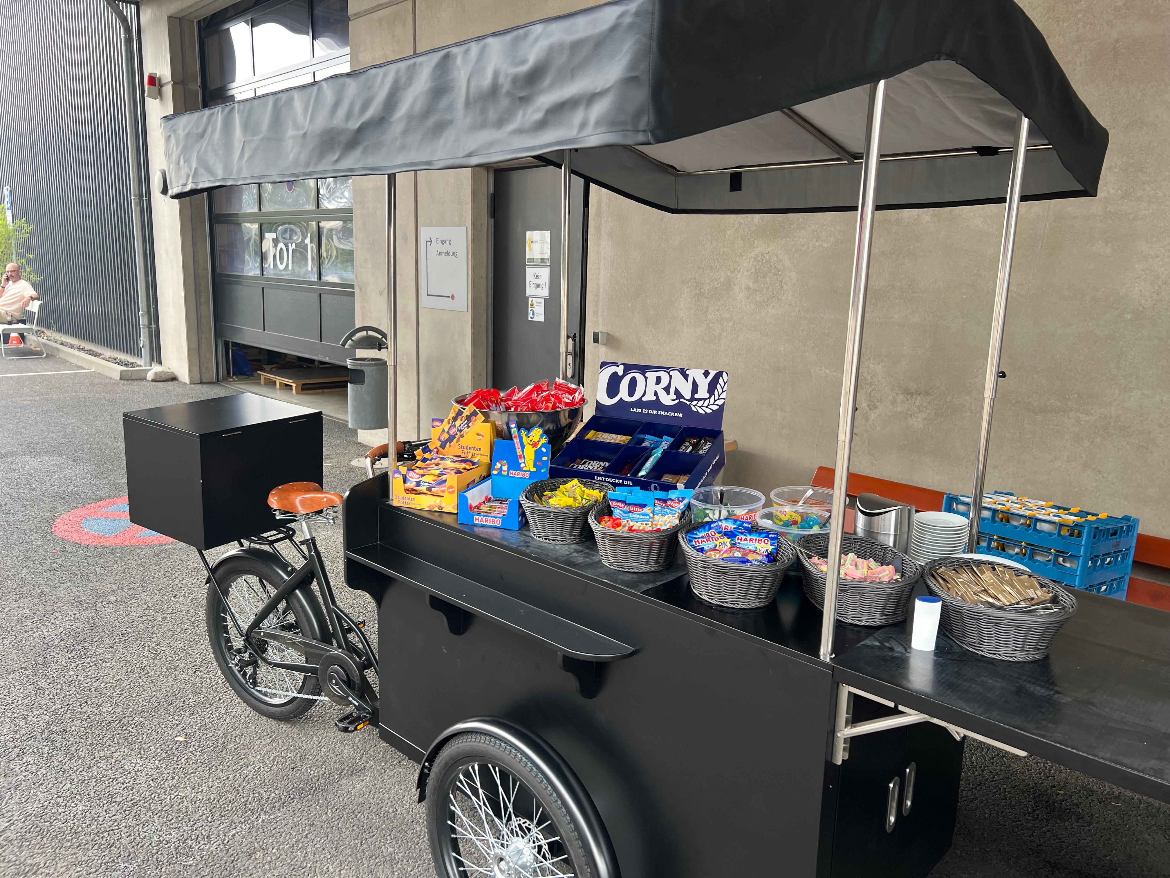 Catering Bike in Schwarz – mobile mieten in Reutlingen – Getränke und Kaffee – 3