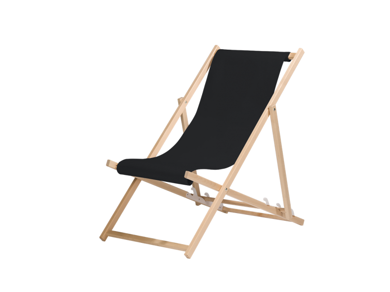 Liegestuhl schwarz - Strandstuhl, Loungemöbel mieten in Reutlingen
