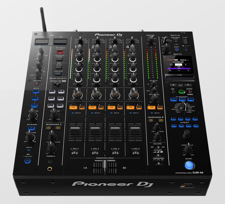 Pioneer DJM A9 4-Kanal-Profi-DJ-Mixer mieten in München – Mischpult und Mixer