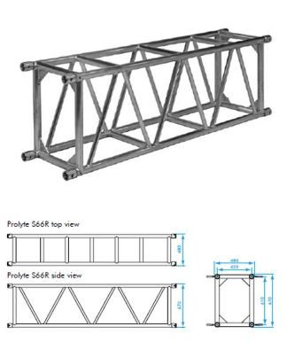 Prolyte S66R-L200 Aluminiumtraverse 200 cm lang mieten in München – 2 x 0,66 x 0,47