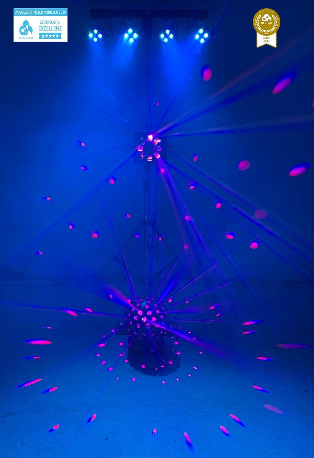LED-Lichtanlage mit Nebel mieten · Party mieten in Langenhagen – 3