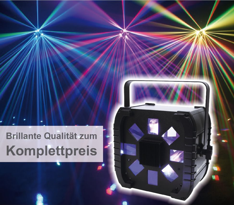 Kompaktes Licht-Komplettsystem · Tanzflächen-Licht für Feiern mieten in Langenhagen