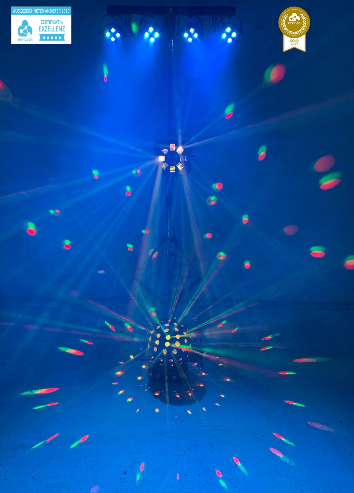 LED-Lichtsystem mit Nebel · Komplettes Party-Licht mieten in Langenhagen – Komplettsysteme – 2