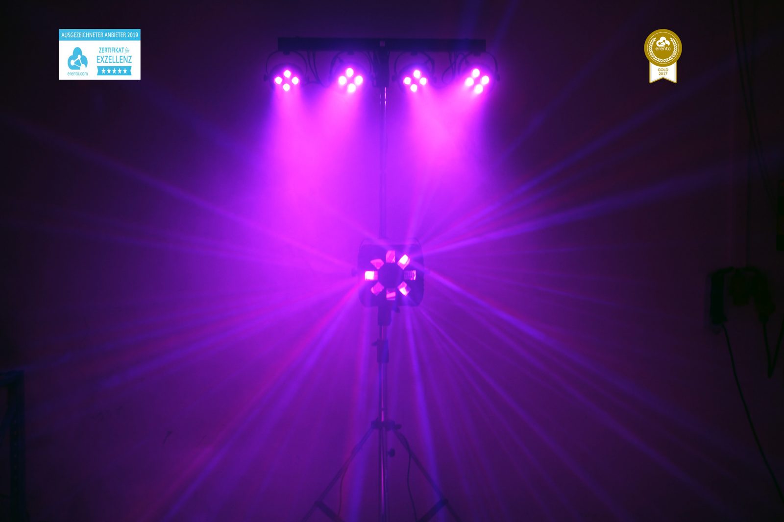 LED-Lichtsystem mit Nebelmaschine · Tanzflächen-Licht für mieten in Langenhagen – 3