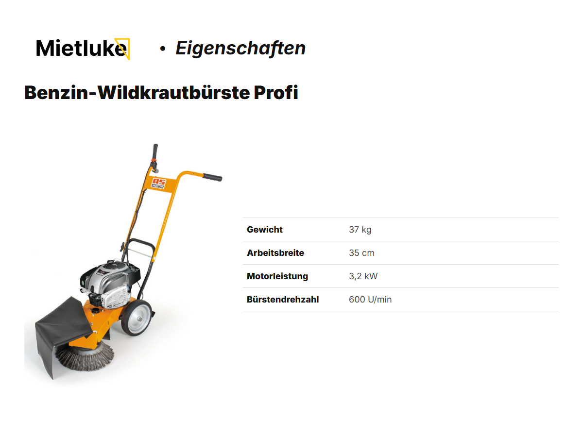 Benzin-Wildkrautbürste Profi mieten - ab 32 mieten in Berlin – 2
