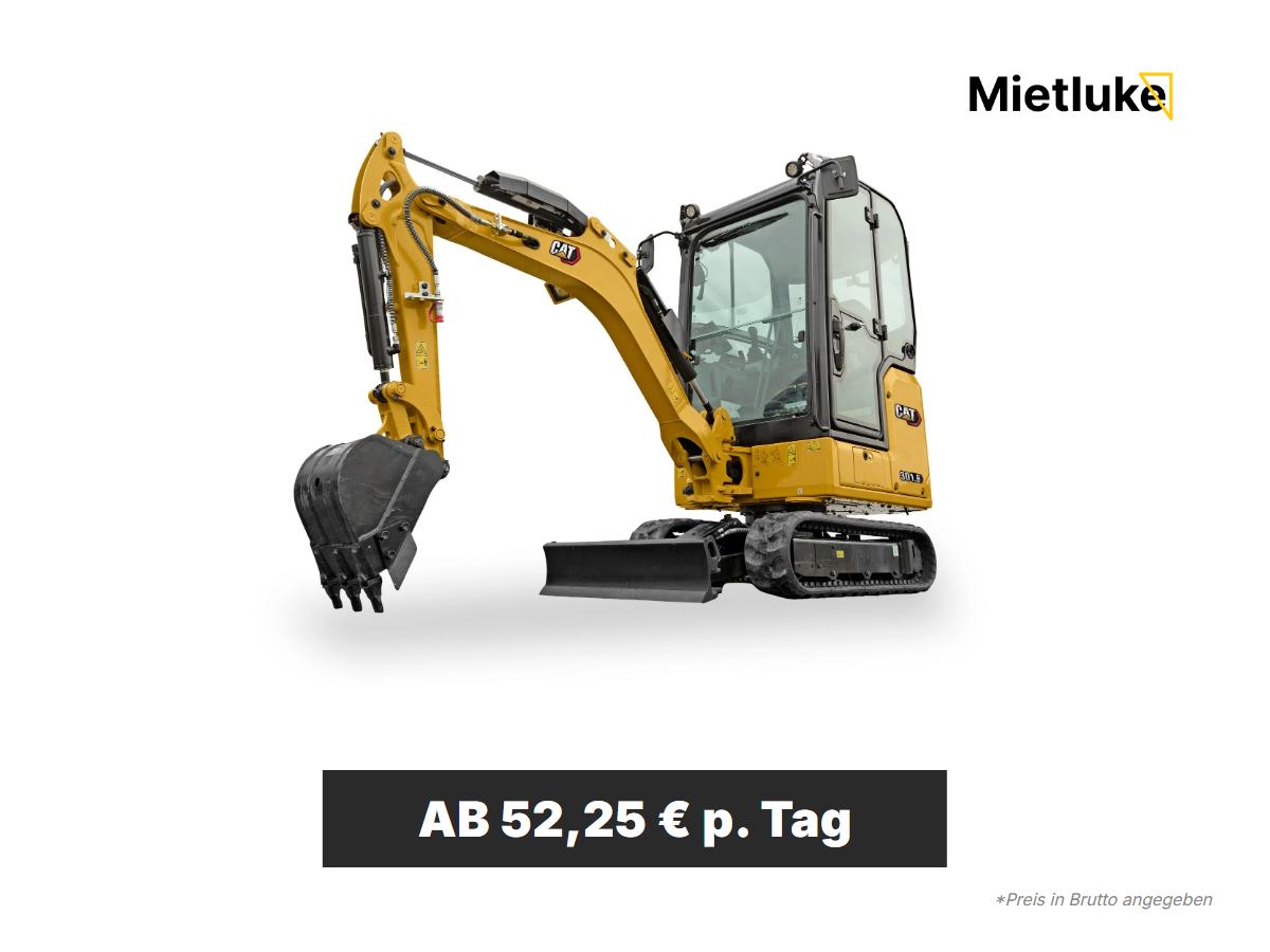 Minibagger kompakt 1 mieten in Berlin – Kette