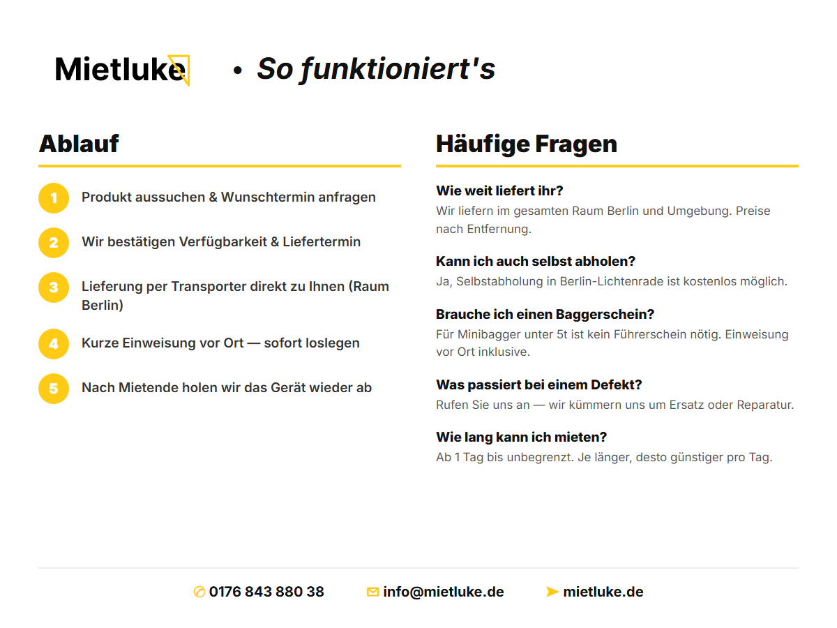 Minibagger kompakt 1 mieten in Berlin – Kette – Thumbnail 6
