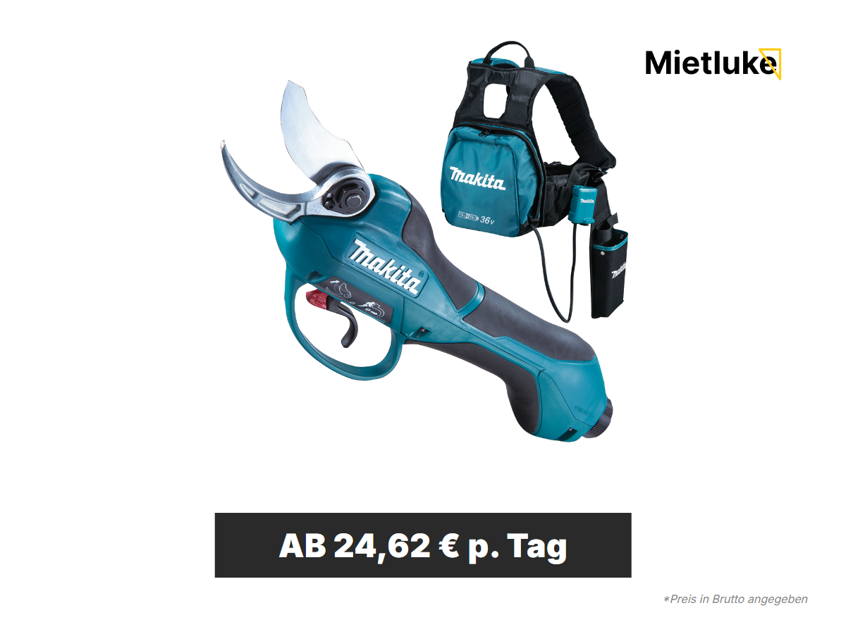 Akku-Astschere mit Rucksack mieten - ab 24 mieten in Berlin