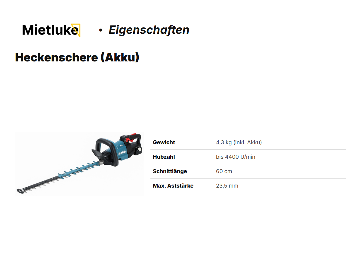 Heckenschere (Akku) mieten - ab 8 mieten in Berlin – 2