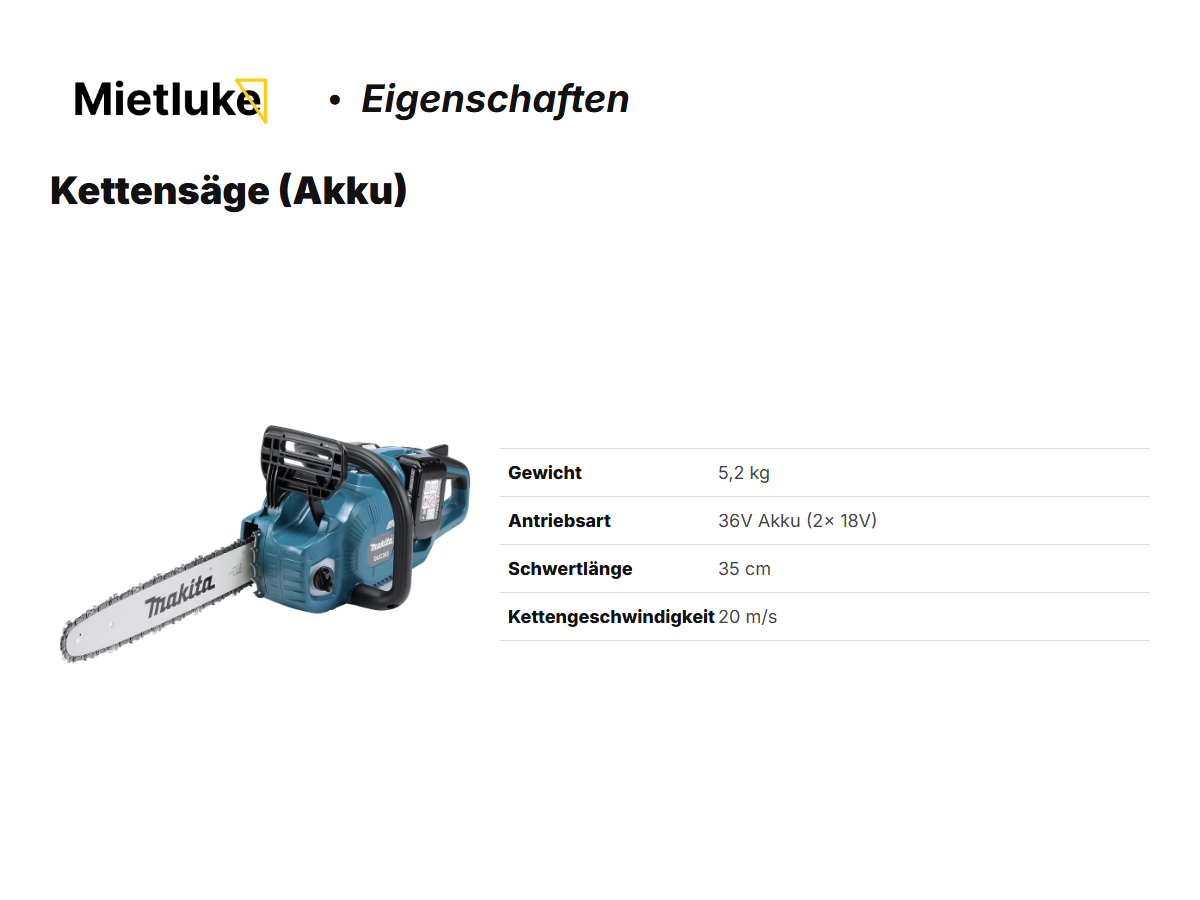 Kettensäge (Akku) mieten - ab 12 mieten in Berlin – 2