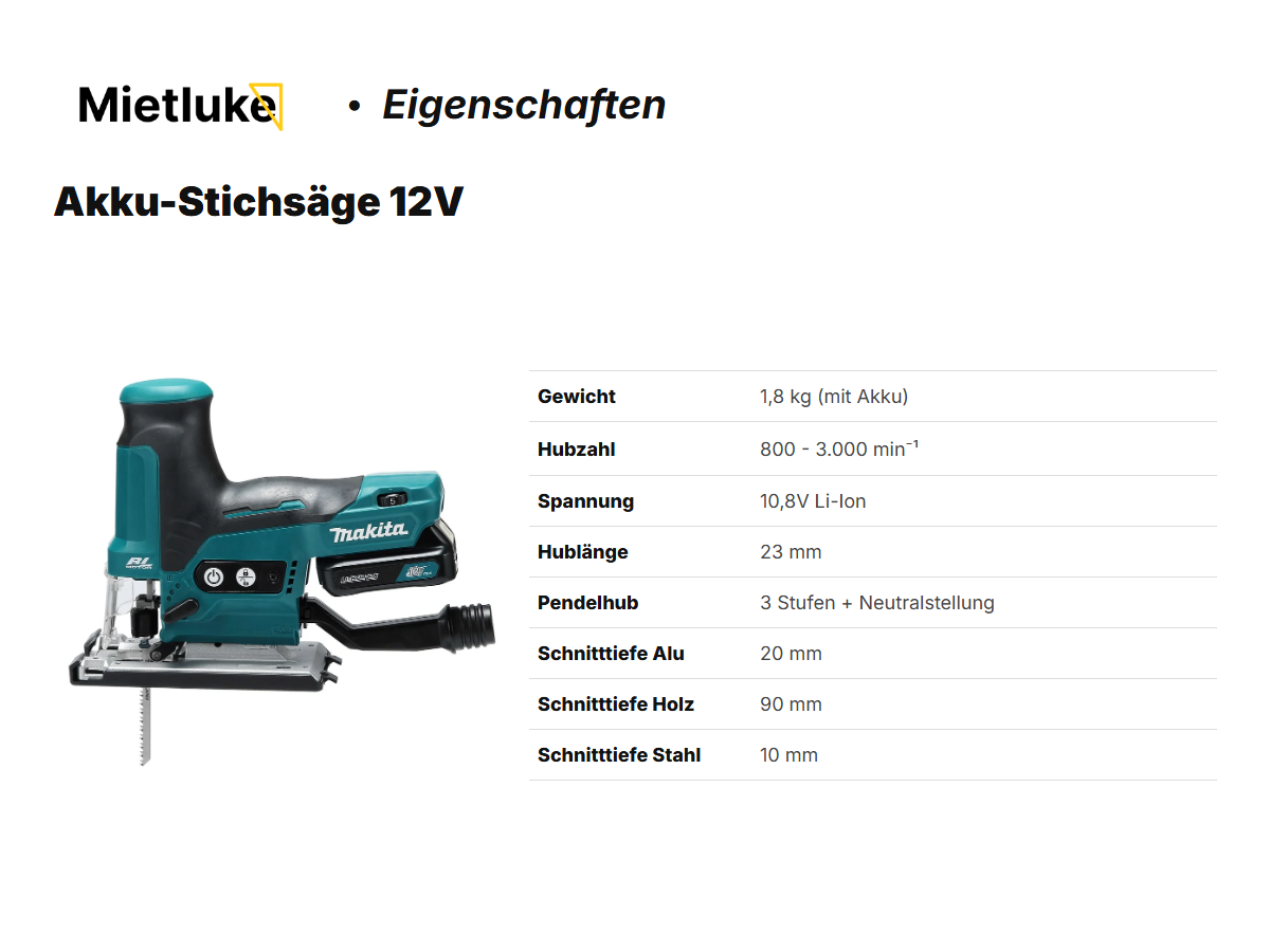 Akku-Stichsäge 12V mieten - ab 9 mieten in Berlin – 2
