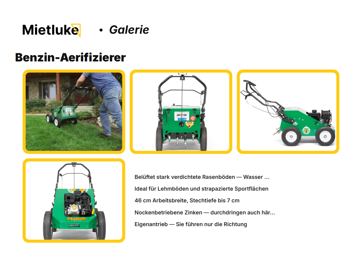 Benzin-Aerifizierer mieten - ab 47 mieten in Berlin – 3