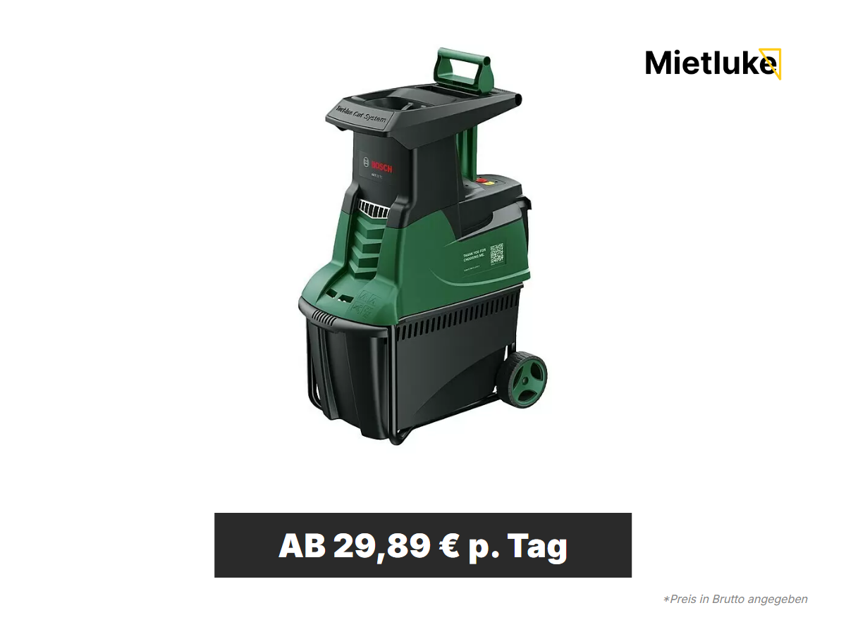 Gartenhäcksler elektrisch mieten - ab 29 mieten in Berlin
