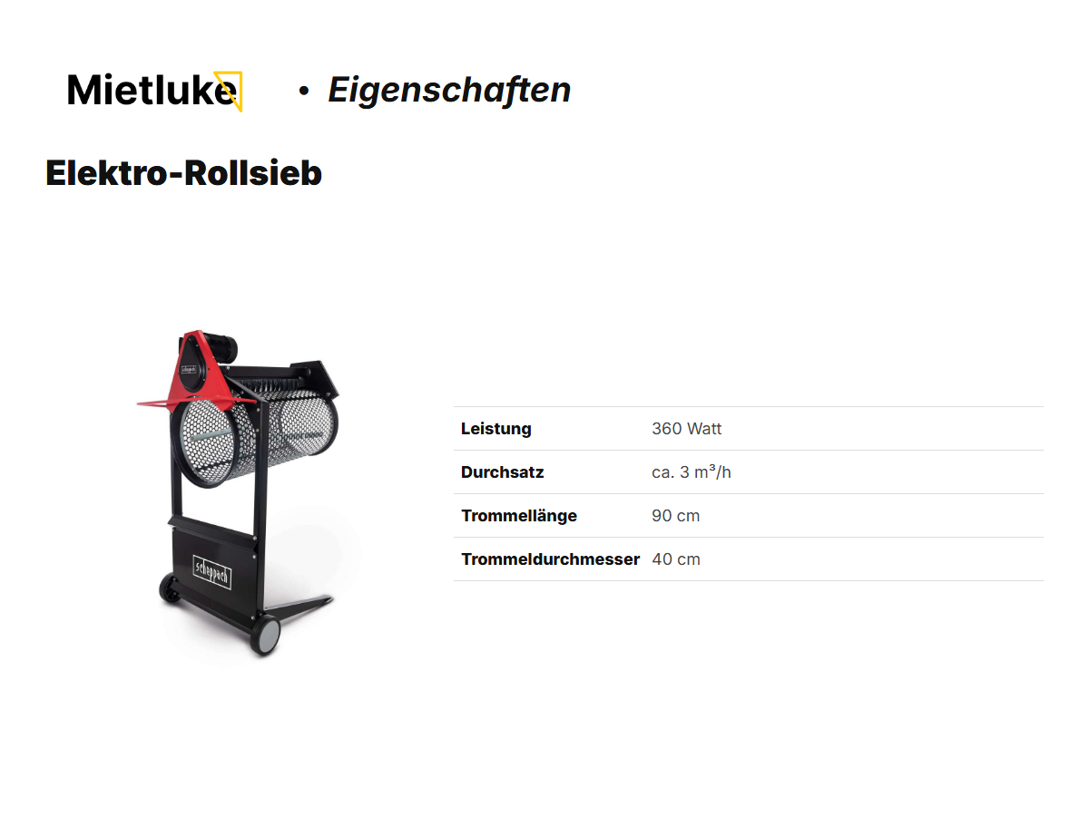 Elektro-Rollsieb mieten - ab 10 mieten in Berlin – 2