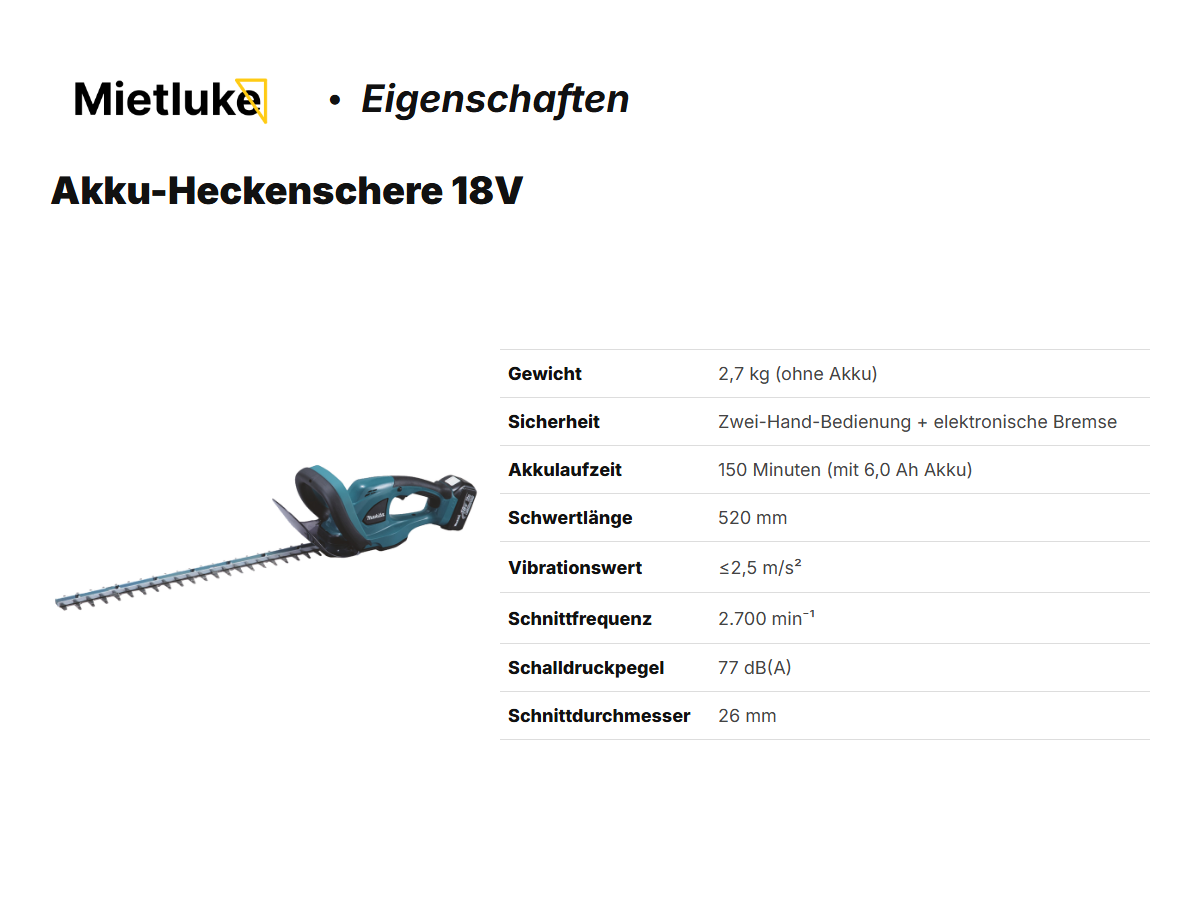 Akku-Heckenschere 18V mieten - ab 10 mieten in Berlin – 2