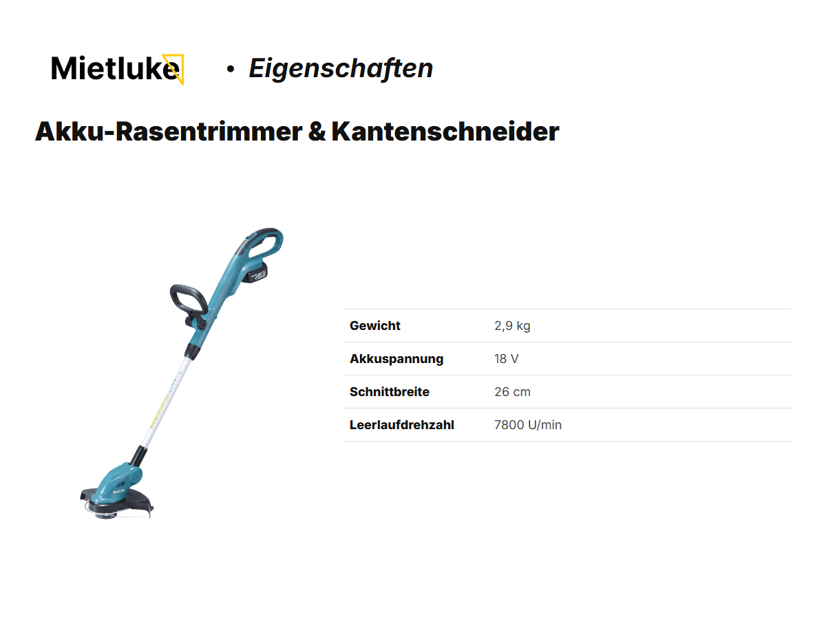 Akku-Rasentrimmer & Kantenschneider mieten - ab 4 mieten in Berlin – 2