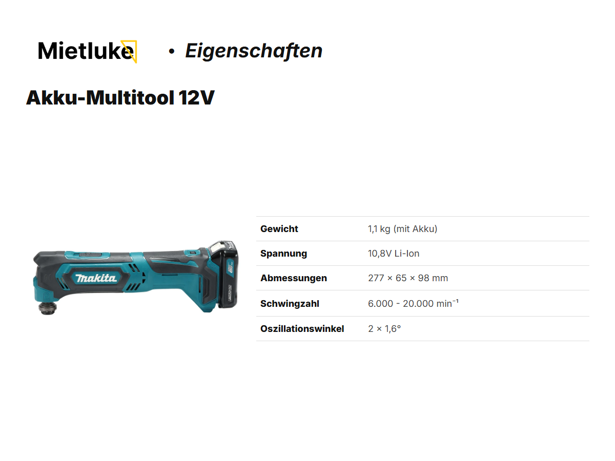 Akku-Multitool 12V mieten - ab 8 mieten in Berlin – 2