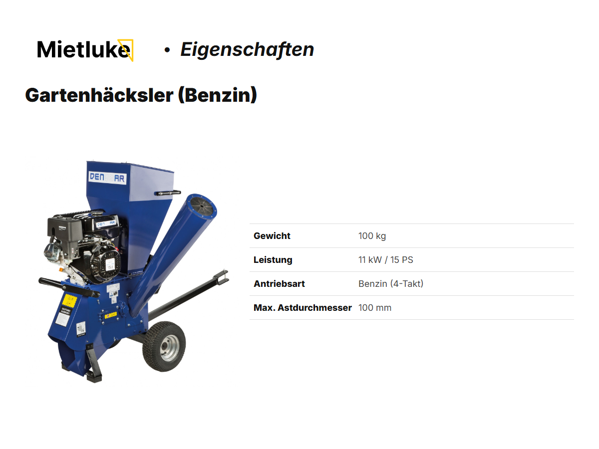 Gartenhäcksler (Benzin) mieten - ab 14 mieten in Berlin – 2
