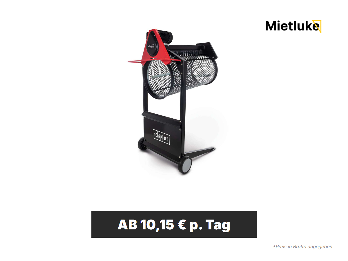 Elektro-Rollsieb mieten - ab 10 mieten in Berlin