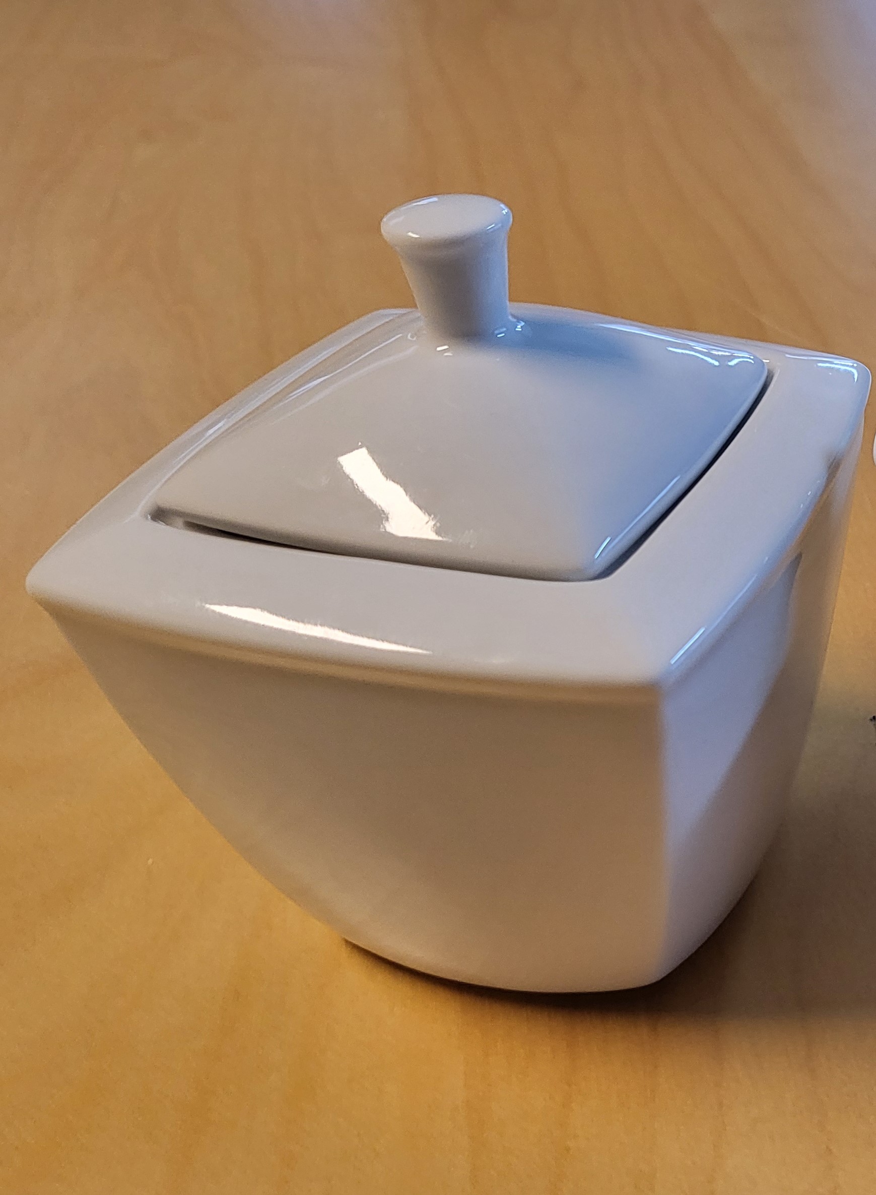 Zuckerdose 300ml "Quadro" weiß - Tischzubehör mieten in Neuss – Andere