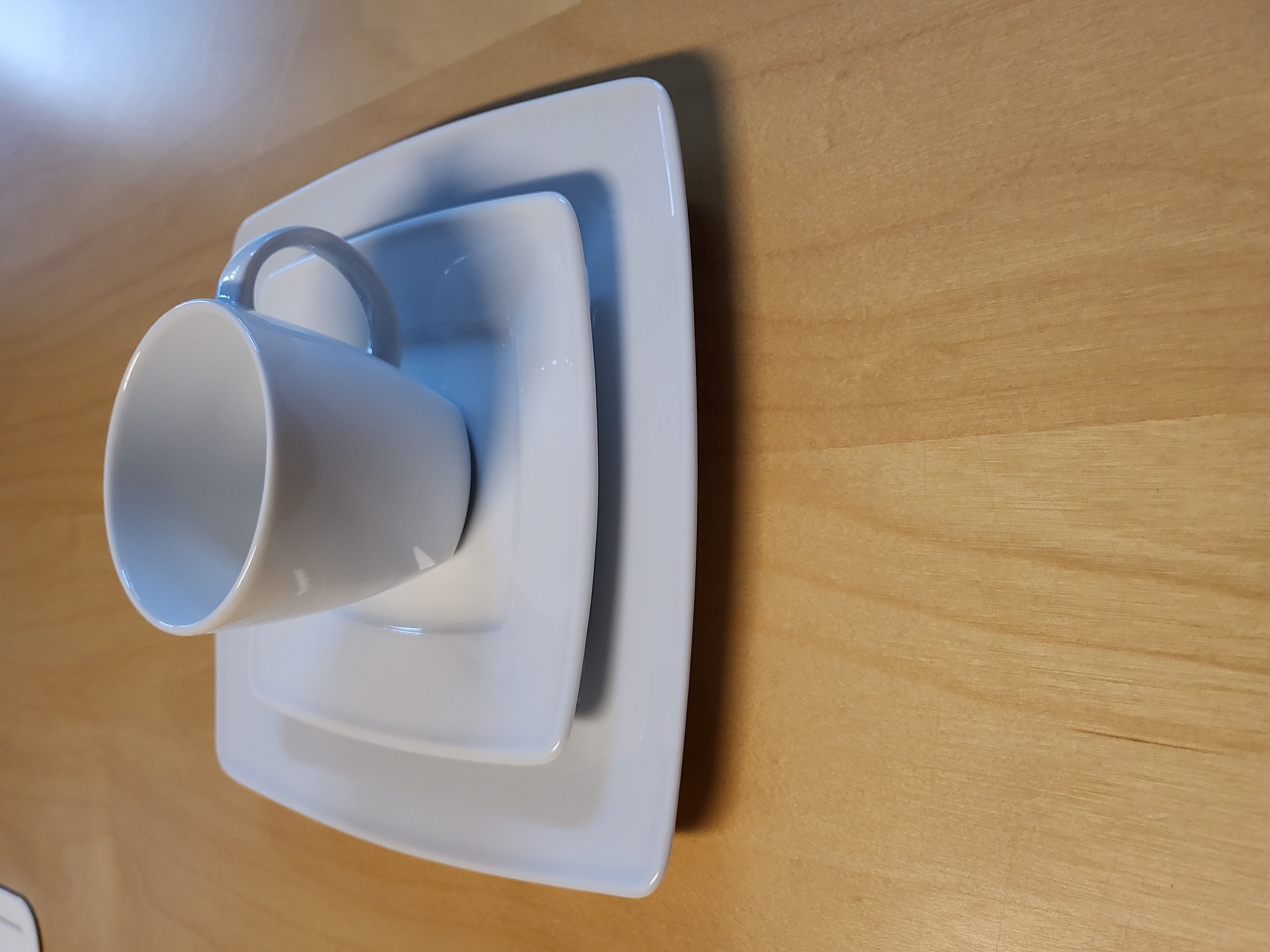 Kaffee-Obertasse 0,2l "Quadro" weiß - Tasse mieten in Neuss – Kaffeetasse – 2