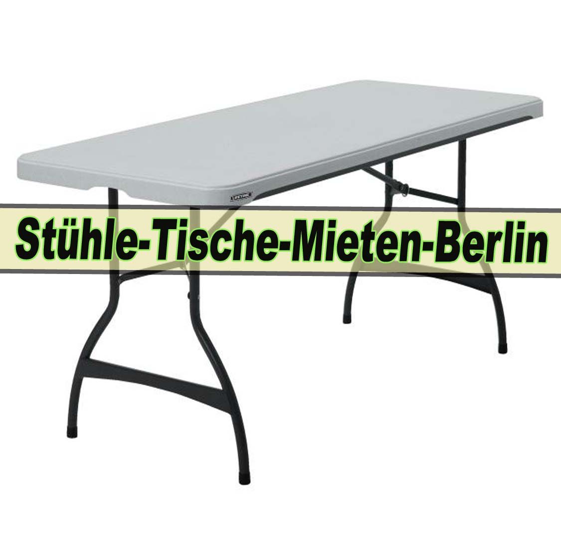 Banketttisch Klapptisch - 1 mieten in Berlin – 1,83m x 0,76m