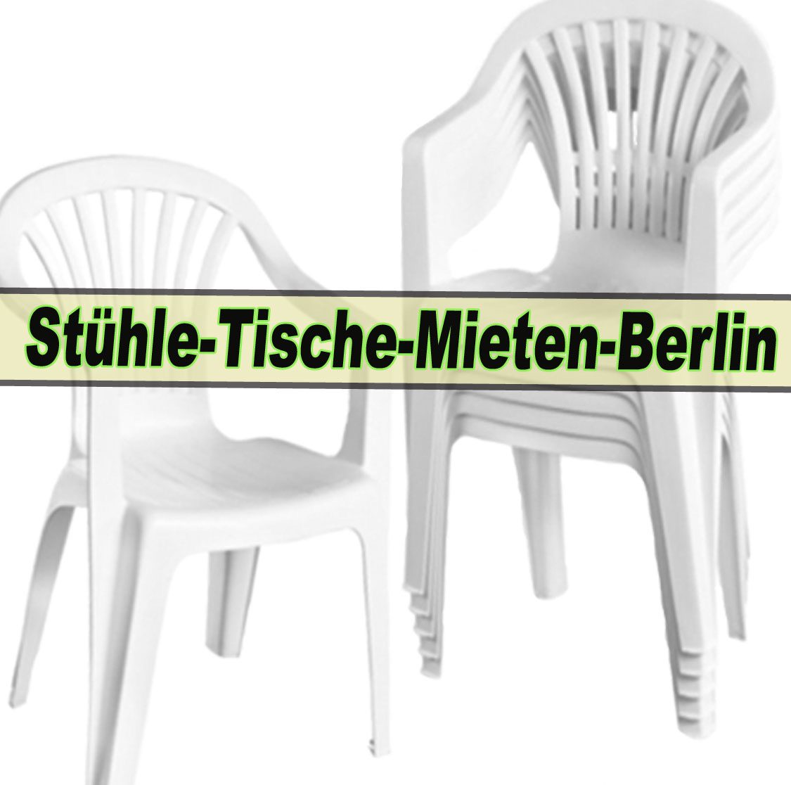 Monoblock-Stuhl Partystuhl PVC-Stuhl Kunststoffstuhl mieten Berlin mieten in Berlin