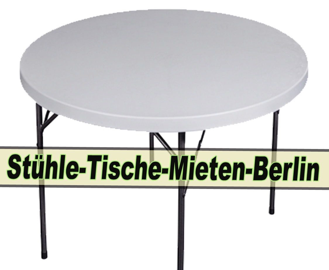 Banketttisch Ø 1 mieten in Berlin – Ø 1,50m