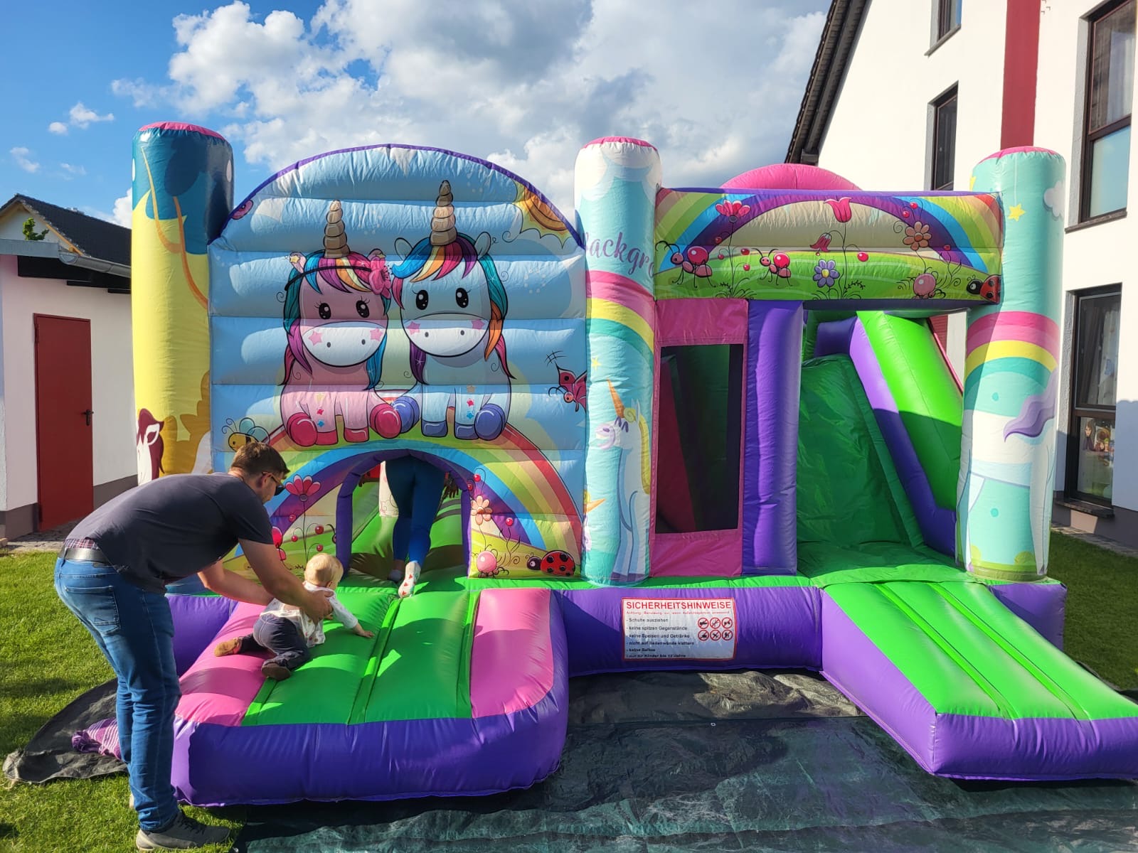 Hüpfburg "Einhorn" Multiplay mieten in Berlin – 5x4x3