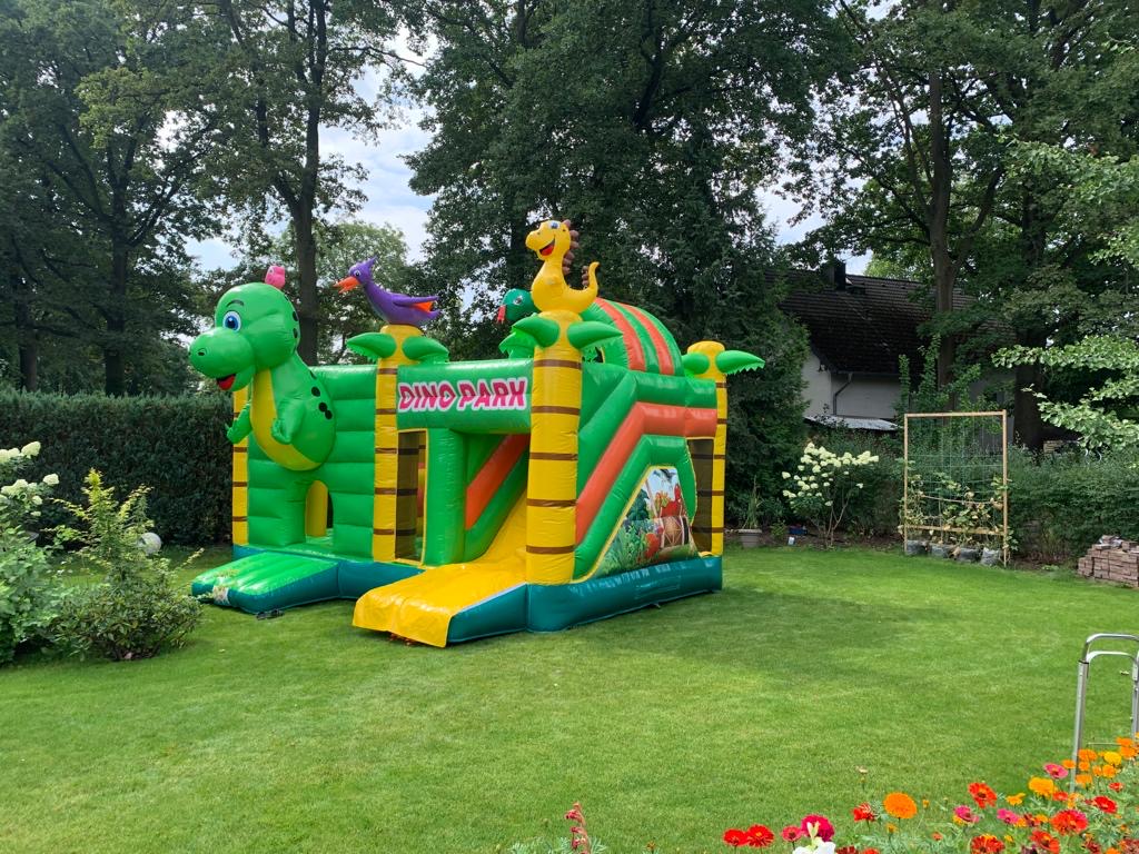 Hüpfburg " Dinopark" mieten Kids Event Einschulung Party mieten in Berlin – 5x6x3 – 2