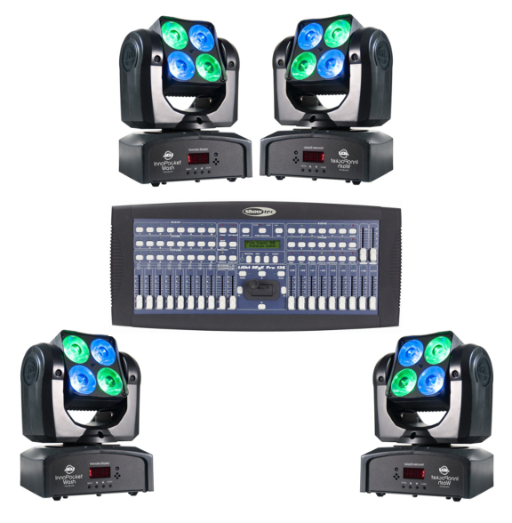 LED Movinghead Set Inno Pocket Wash mieten in Stolberg – Scanner und Movinglights