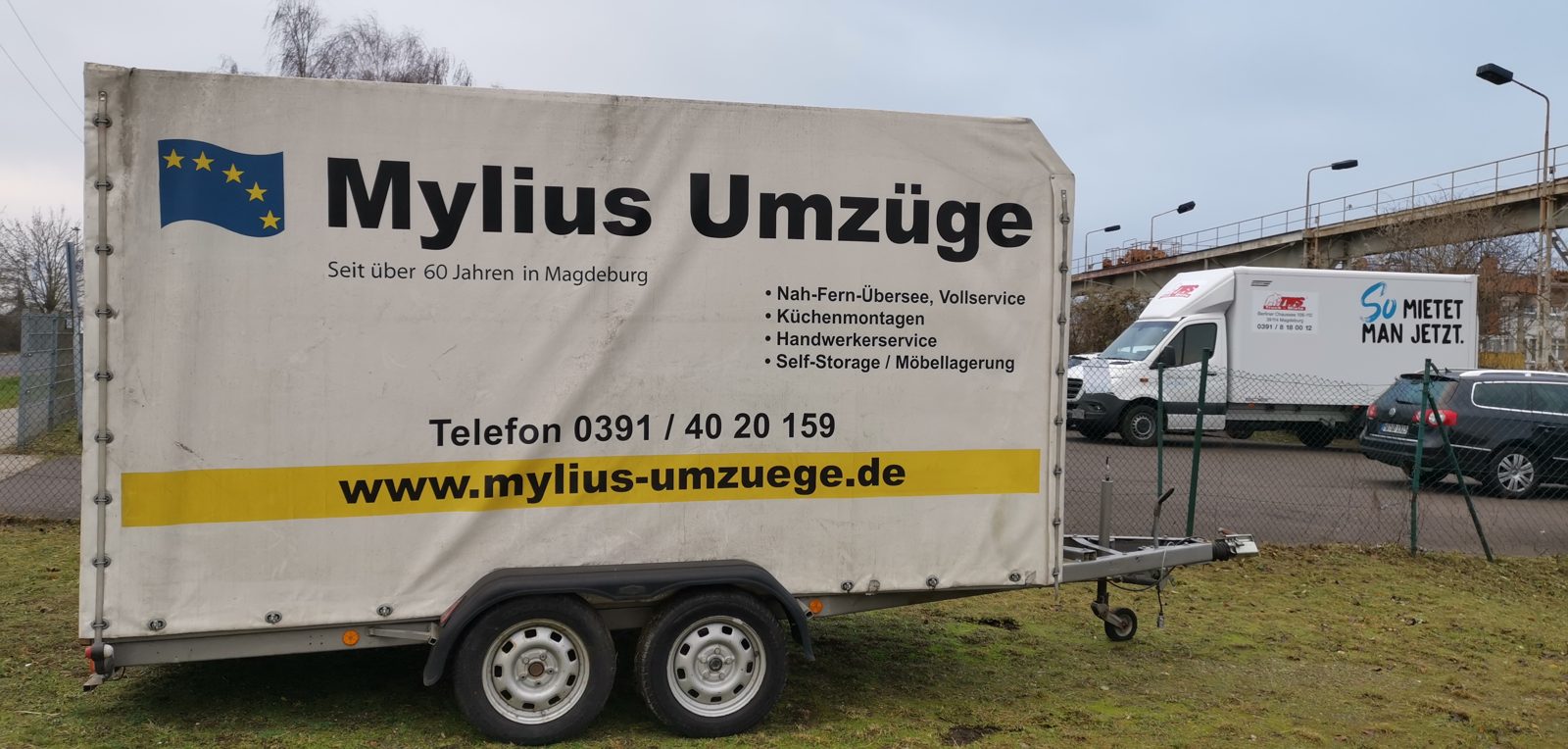 Anhänger mit Plane und Spriegel 1200kg - weitere Größen mieten in Magdeburg