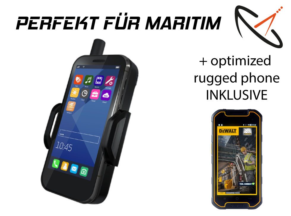 Thuraya SatSleeve+ mit optimiertem Smartphone Maritim Kit mieten in Neunkirchen